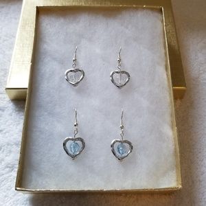 Silver Heart earrings